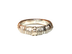 VTG. Hallmark 800 Silver Bangle Bracelet Filigree Detailing 45.0 Grams