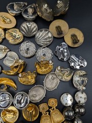 50 Pairs of Mostly Vintage Silver Tone and Gold Tone Earrings For Wear Or Crafts