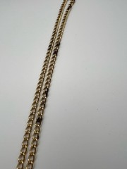 Vintage Gold Tone Rope Knot Pendant Necklace