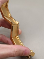 as is Vintage YSL Yves Saint Laurent Enamel Cuff Bracelet 6.7″
