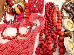 Artisan Estate Jewerly VTG/Now Glam Art Glass Woven Big Statement Boho