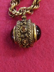 VTG Signed Benedikt NY Renaissance Revival Cabochon Pendants,Earrings, Bracelet