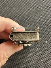 Raelinda Woad “Contemporary Mythmaker” Storyteller Book Brooch, 1.5in