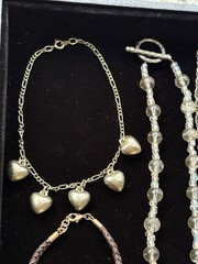 VTG Modern Mix Jewelry Lot Natural Stones Gold Tone Rhinestones All Wearable