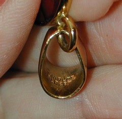 Charles Albert Red Abalone Alchemia Pendant On Chain 17.75”