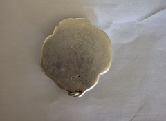 Rare Unusual Pendant. Sterling Silver And Bone? Weighs 17g and marked sterling