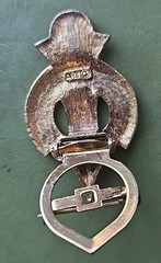 VTG Signed ART Brooch Hinged Scarf Clip Brushed Gold Tone 1 3/4″ Fashion Jewelry