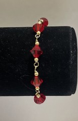 1/20 14k gf gold filled bracelet Red And Gold #195