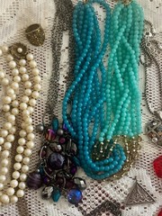 Costume Jewelry LOT Of 12 Estate Hoard All Wearable Vintage