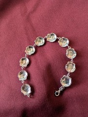 Vintage Sterling 925 Silver Scallop Seashell Shell Bracelet Nautical Beach