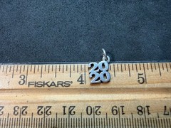 1.03g Vintage Sterling Silver 925 Pendant 2020 Graduation Year Charm Retro M