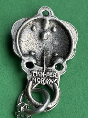 Vintage pewter Clasp Pendant necklace 🇳🇴 Norwegian! NEW STYLE!