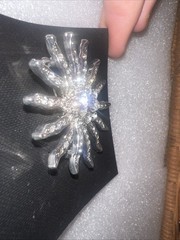 Ariana and Bardo pin / brooch beautiful European Crystal brooch 2” Starburst J43