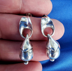 ORIGINAL Designer 925 Sterling Silver Dangle Drop Earrings Jewelry Gift Woman