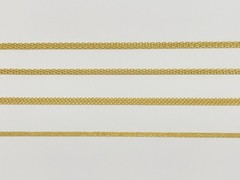 18K Yellow Gold Solid Bismark Chain Necklace 4.7mm 6mm 8mm Women Men 18″-24″