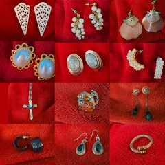 vintage costume jewelry large lot all wearable