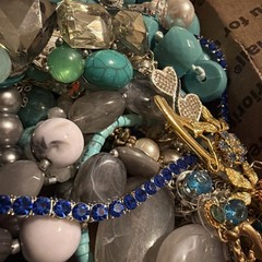 Vintage to Now Jewelry Lot, All Wearable Untested. No Junk. Box D9