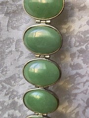 RARE Elegant Nephritis stone Vintage Jewelry Bracelet