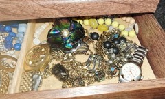 Vintage Costume Jewelry Lot Trifari Lisner& More Box Included 🔥🔥