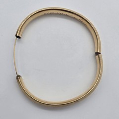 1912 Antique 14k Gold Filled Hinged Bangle Bracelet 7.5″ – Mono, Anna AKR