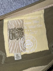 Vintage Green and Gold Y2K Ecko Unltd Graffiti Rhinestones XL!