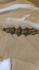 Vintage Gothic Gargoyle Lion Ornate Heavy Link Bracelet Victorian Revival