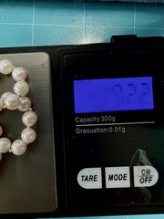 VTG 5.7mm Genuine Cultured Pearl Necklace W Solid 14k Gold Clasp 17” 19.2g *Read