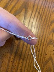 Blue Heart of the Ocean Titanic Necklace 925 Chain Stunning 12in Chain Valentine