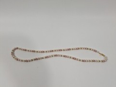 Napier Faux Pearl Golden Metal Beaded Beads Single Strand Hook Clasp Jewelry