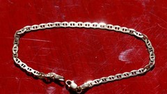 10k yellow gold bracelet 7.0″ anchor / mariner link chain vintage 1.50gr N3095A