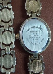 FMD Vintage Cameo Watch Bracelet Set Gold Tone MOP Face 7″ Adjustable Working