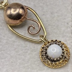 Vintage 12k Gold Filled Watch Chain FOB, ChatelaineSlide,Swivel Dog Clip, ~READ~