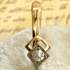 14k 583 Gold Earrings – Vintage East European Soviet USSR Era – #1720