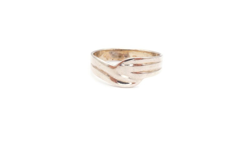 Vintage Sterling Silver 925 Ring Size 8.5 Textured P8