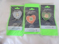 Set of 3 Jim Shore Dept 56 Pin Brooch HOME FAITH PEACE New in Pkgs