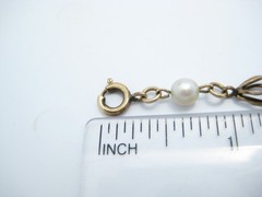 Vintage Gold Filled 5.2mm Pearl Bracelet 7.5″