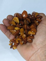 Antique Butterscotch Amber Beaded Necklace 110 Grams