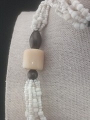 Unique RETIRED Silpada 925 Sterling Silver White Beaded Multi-strand Necklace