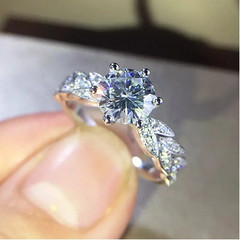 4.00 CT Round Cut Moissanite Wedding/Engagement Bridal Gift Ring In 925 Silver