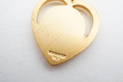 Vintage Gold Filled Guardian Angel Heart Pendant