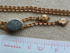 Victorian REVIVAL 1940s Vintage Slide Necklace (Needs clasp repair)