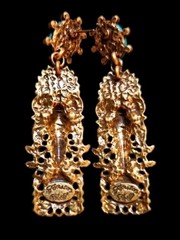 Vintage Egyptian Pharaoh Reviva Postl Earrings