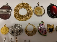 Vintage & Modern Costume Jewelry Pendant Charms Mixed Lot Of 110+