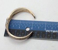 Ross Simons 18K plate over 925 Sterling Cuff bracelet 7″-7.25” – 22.81g