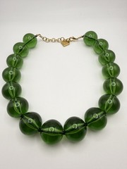 Vintage Liz Claiborne Adjustable Glass Beaded Necklace