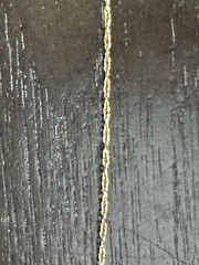 Vintage 14K Solid Gold Singapore Chain Necklace 18.5 Inch 0.6g Fine Twists FC