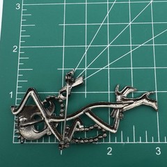 Glamorous Dancer Rhinestone Crown Faux Pearls Pink Enamel Brooch Pin