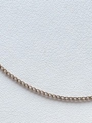Vintage 12K Gold-Filled Curb Link Chain Necklace, 16″, Delicate – FREE SHIPPING