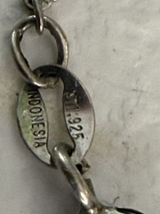 Vintage ATI Indonesia Sterling Silver ART NOUVEAU BIRD NACKLACE ART DECO 925