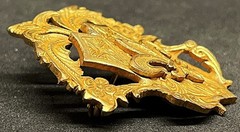 France 1920´ old beauty brooch fleur-de-lis shield, Art Nouveau design elegant